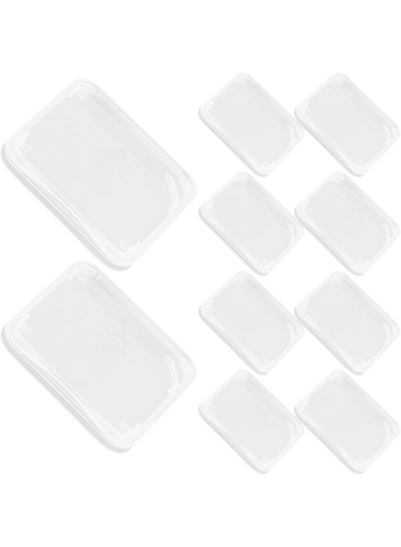 Clear Plastic Memory Card Case Memory Card Case Holder Compatible with  Micro Flash Card (100pcs) - Image 1